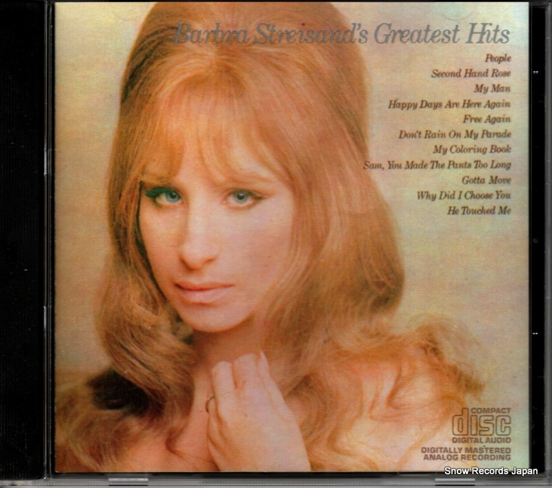 バーブラ・ストライザンド greatest hits CK9968