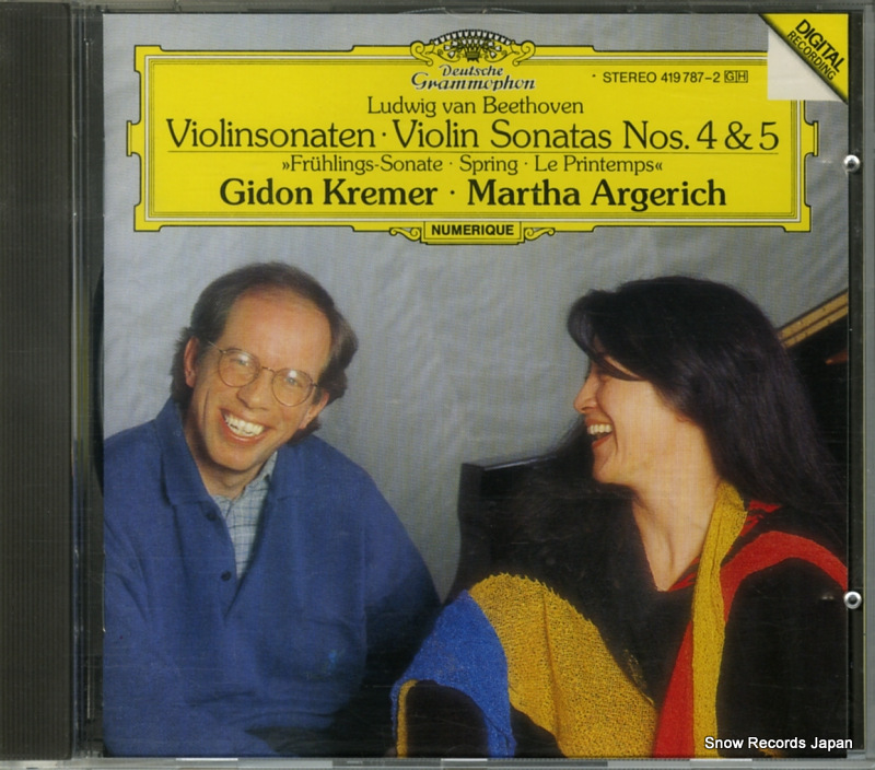 ���ɥ󡦥��졼��롿�ޥ륿�����륲��å� beethoven; violin sonatas nos.4&5 4197872