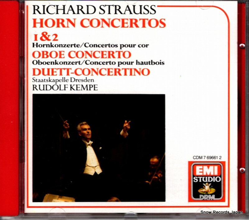 ルドルフ・ケンペ r.strauss; horn concertos 1 & 2 CDM7696612