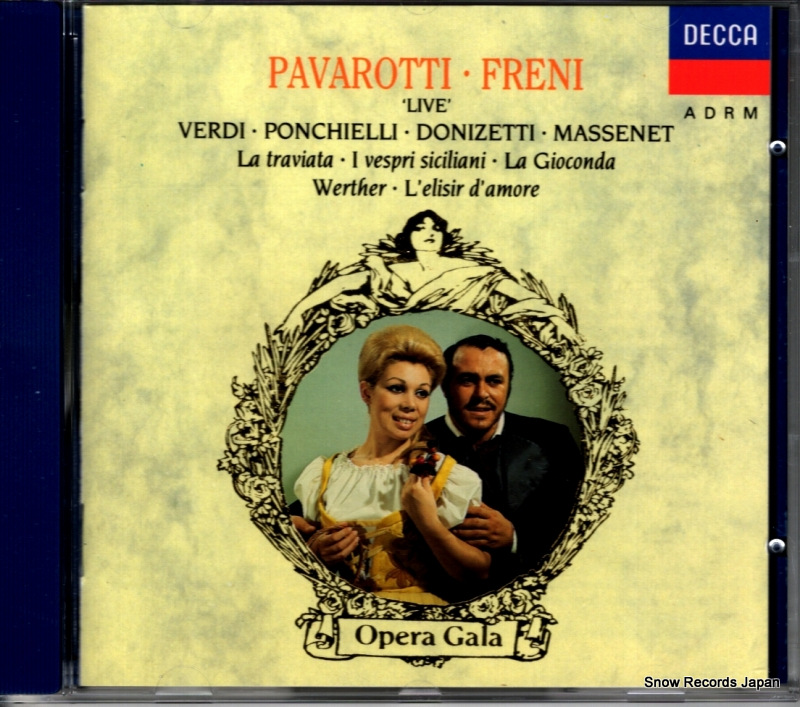 ルチアーノ・パヴァロッティ&ミレッラ・フレーニ verdi / ponchielli / donizetti / massenet; live 421862-2