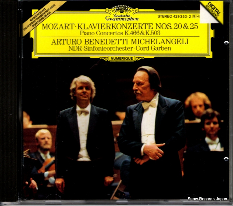 ����ȥ��������٥ͥǥåƥ����ߥ���󥸥��� mozart; klavierkonzerte nos.20 & 25 429353-2