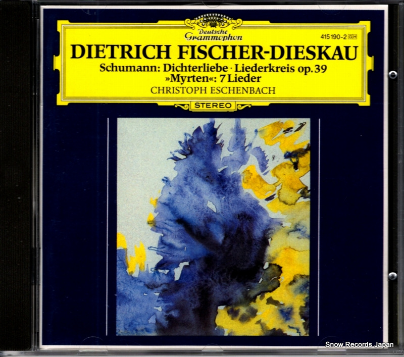 �ǥ����ȥ�åҡ��ե��å��㡼���ǥ������� schumann; dichterliebe 415190-2