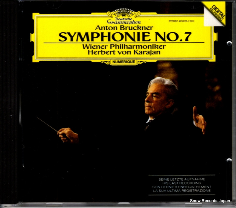 ヘルベルト・フォン・カラヤン bruckner; symphonie no.7 429226-2