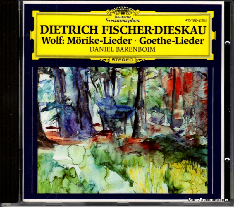 �ǥ����ȥ�åҡ��ե��å��㡼���ǥ������� wolf; morike-lieder 415192-2