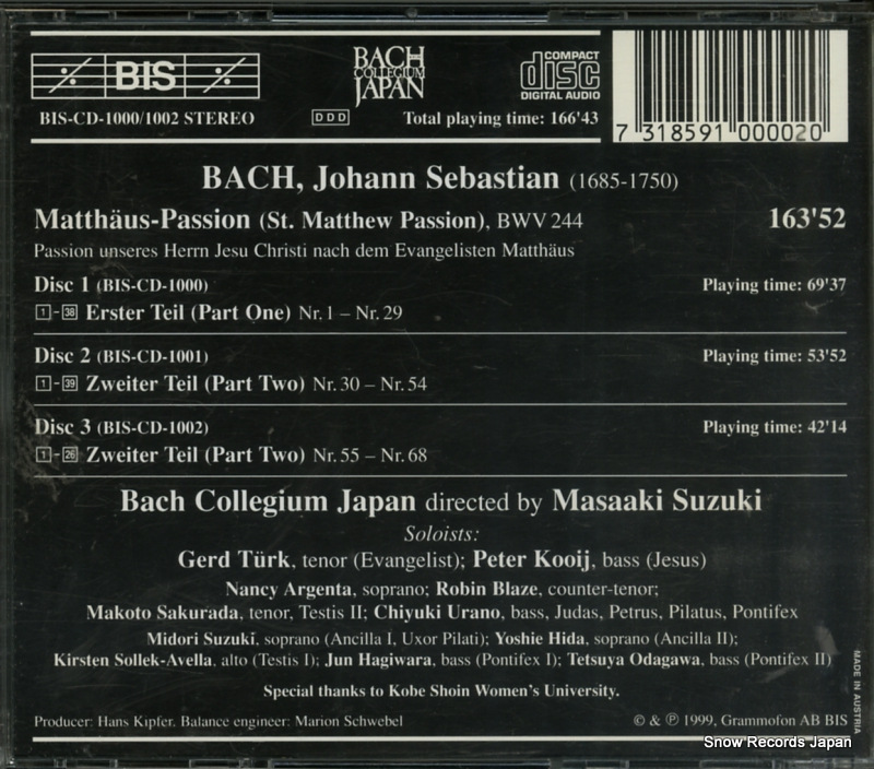 BIS-CD-1000/1002