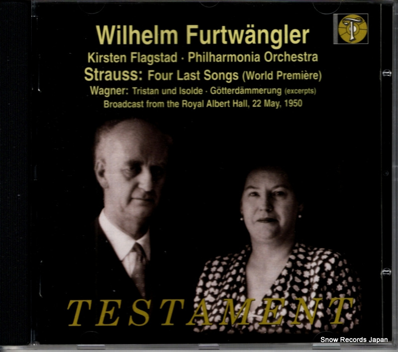 ������إ�ࡦ�ե�ȥ����󥰥顼 strauss; four last songs (world premiere) UCCN-1092 / SBT1410