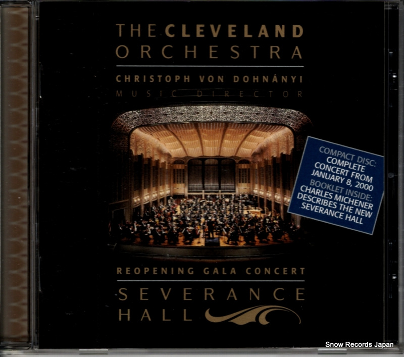 クリーヴランド管弦楽団 severance hall reopening gala cencert TCO-00419