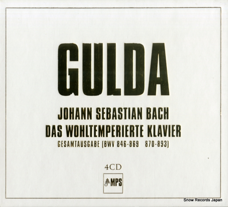 フリードリッヒ・グルダ bach; das wohltemperierte klavier 0300650MSW