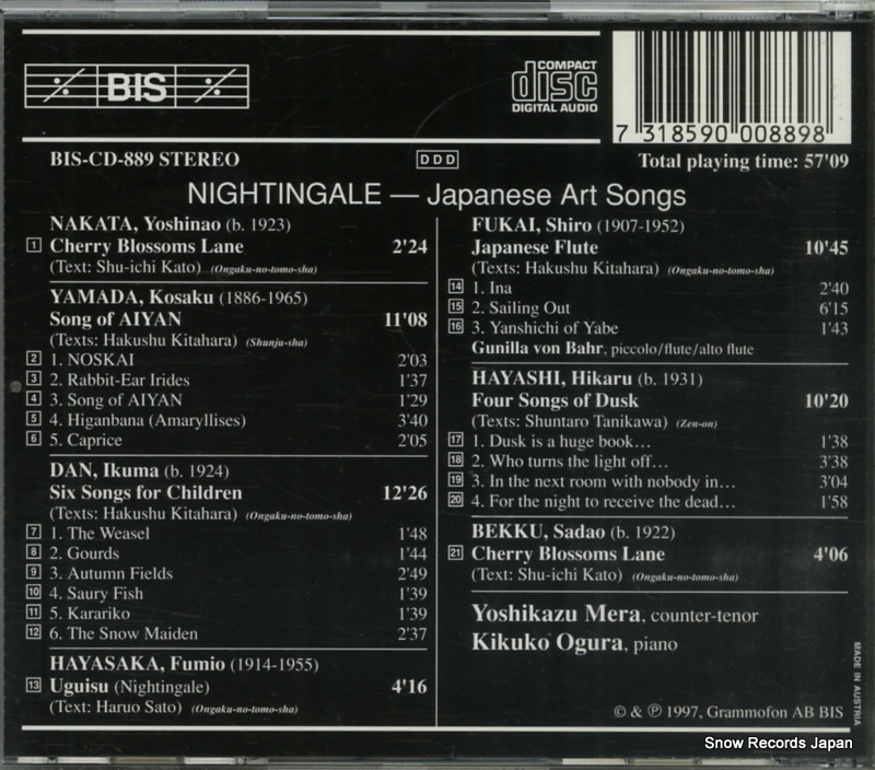 KKCC-2250 / BIS-CD-889 / CD-889