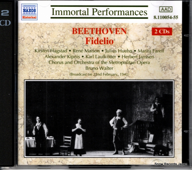ブルーノ・ワルター beethoven; fidelio 8.110054-55