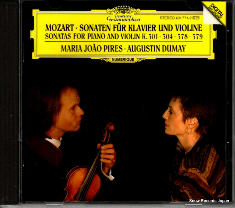 マリア・ジョアオ・ピリス/オーギュスタン・デュメイ mozart; sonaten fur klavier und violine 431771-2