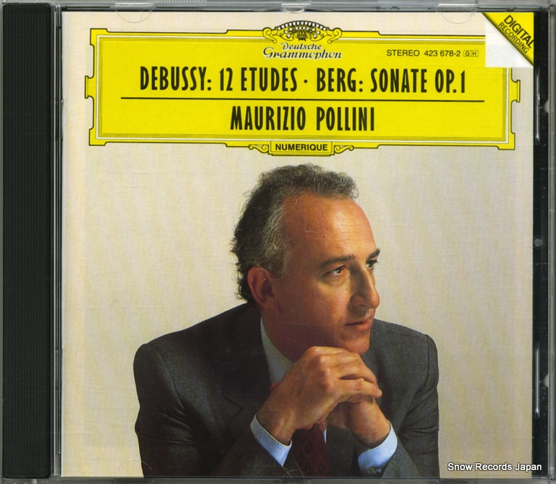 マウリツィオ・ポリーニ debussy; 12etudes / berg; sonate op.1 423678-2
