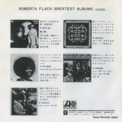 FLACK, ROBERTA killing me softly with his song P-1205A