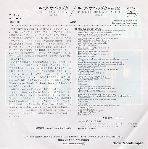ABC the look of love 7PP-72