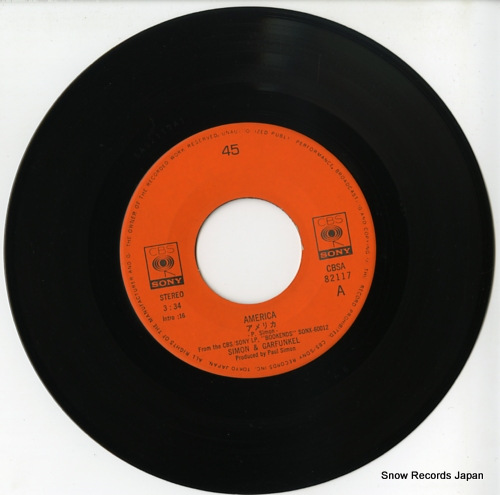 SIMON AND GARFUNKEL america CBSA82117