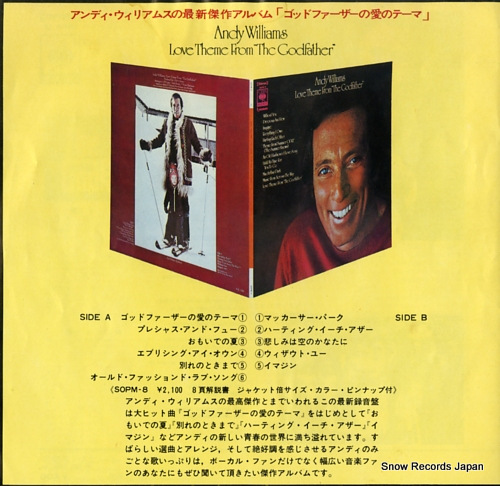 WILLIAMS, ANDY love theme from 