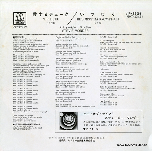 WONDER, STEVIE sir duke VIP-2524