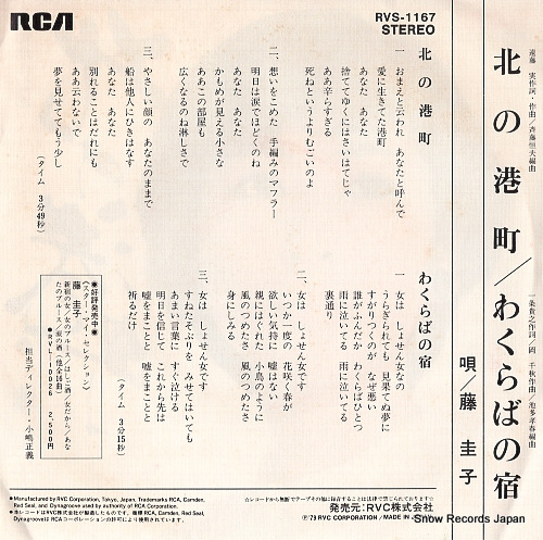 FUJI, KEIKO kita no minatomachi RVS-1167