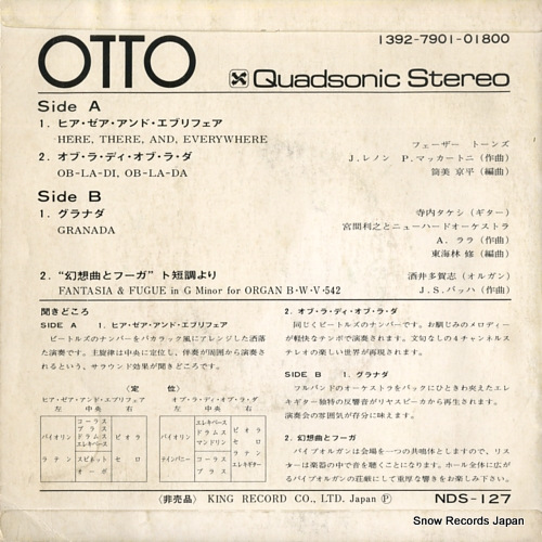 V/A otto quadsonic stereo NDS-127