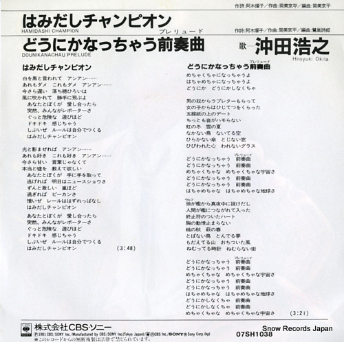 OKITA, HIROYUKI hamidashi champion 07SH1038