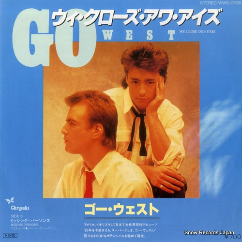 GO WEST we close your eyes WWS-17528 - front cover