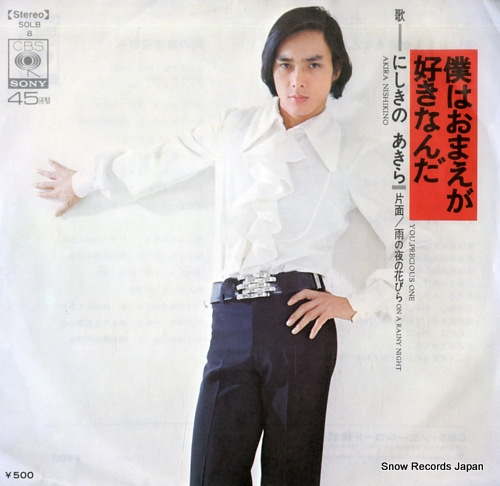 NISHIKINO, AKIRA you, precious one SOLB8 - front cover