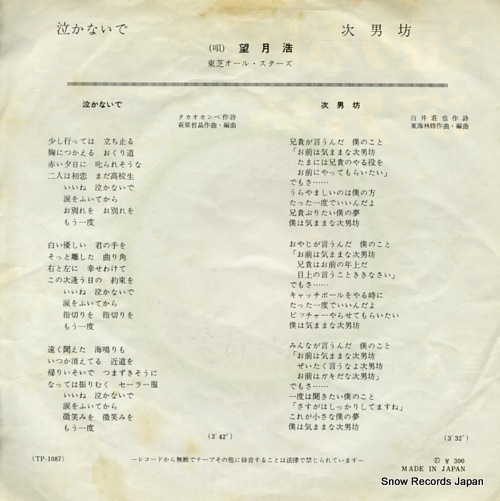 MOCHIZUKI, HIROSHI nakanaide TP-1087
