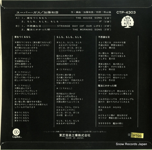 KATO, KAZUHIKO super gas CTP-4303