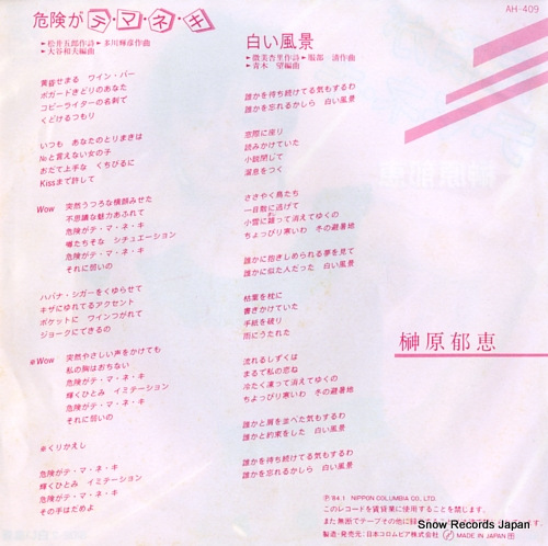SAKAKIBARA, IKUE kiken ga temaneki AH-409