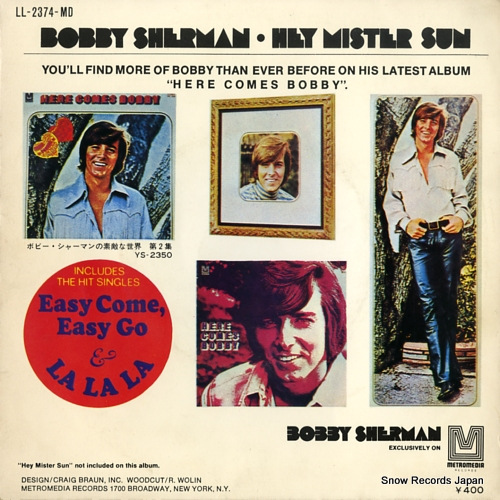 SHERMAN, BOBBY hey mister sun LL-2374-MD
