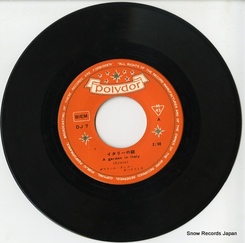 POLYDOR TANGO ORCHESTRA a garden in italy DJ-7