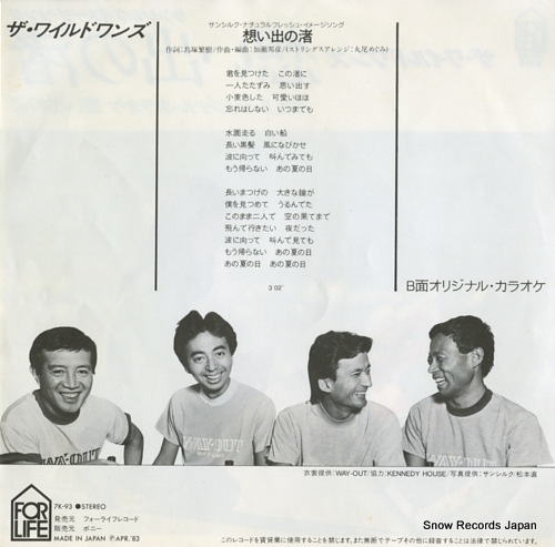 WILD ONES, THE omoide no nagisa 7K-93