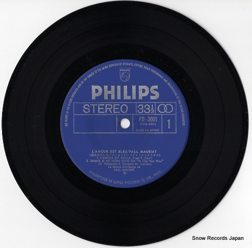 MAURIAT, PAUL l'amour est bleu FD-3001