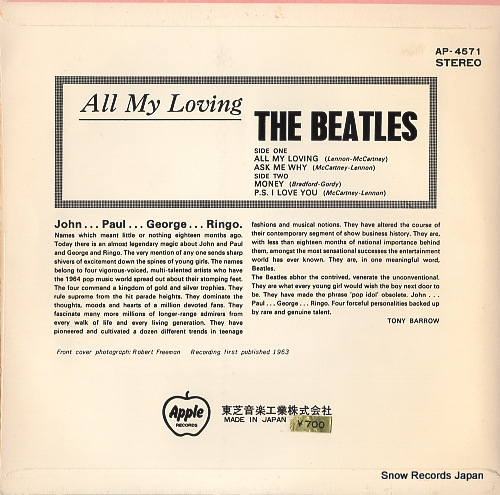 BEATLES, THE all my loving AP-4571