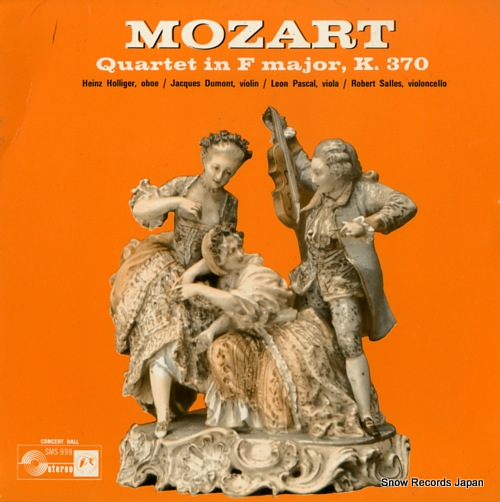 HOLLIGER, HEINZ mozart; quartet for oboe violin viola and violoncello SMS-998