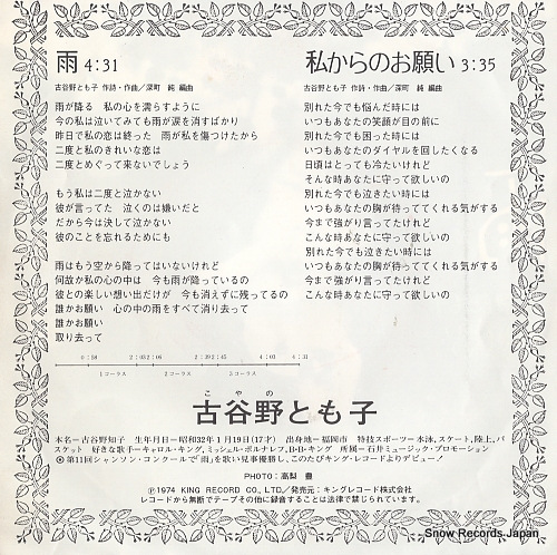 KOYANO, TOMOKO ame BS-1893