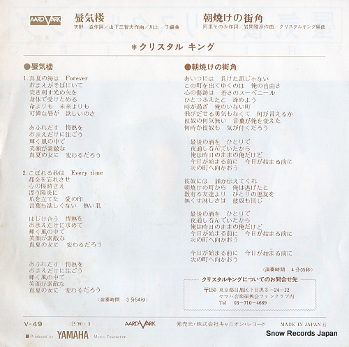 CRYSTAL KING shinkiro V-49