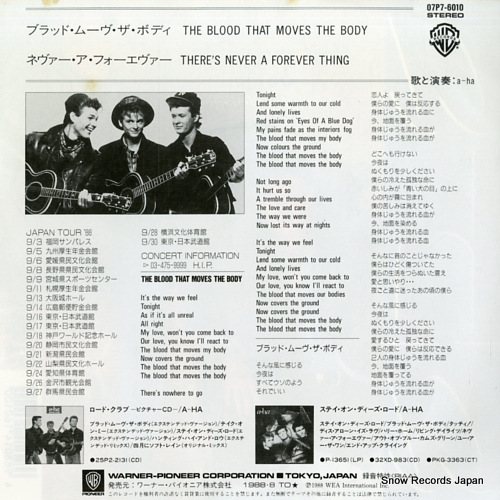 A-HA the blood that moves the body 07P7-6010