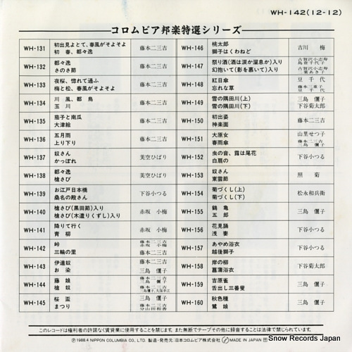 FUJIMOTO, FUMIKICHI toge WH-142