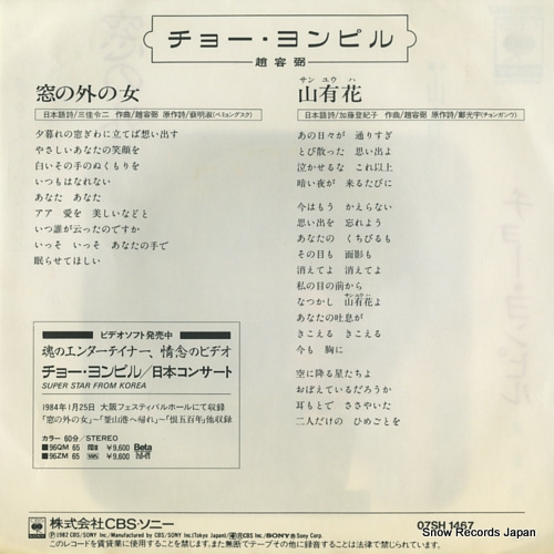 CHO, YONG-PIL mado no soto no onna 07SH1467