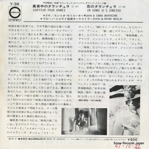 MORRICONE, ENNIO coiffeur pour dames Y-38