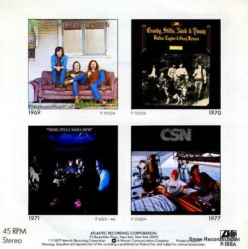CROSBY, STILLS, NASH just a song before i go P-188A