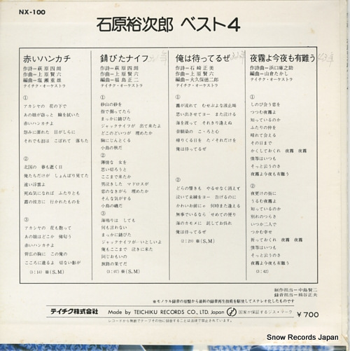 ISHIHARA, YUJIRO best 4 NX-100