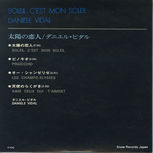 VIDAL, DANIELE soleil c'est mon sleil OH-21