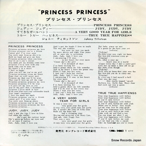TILLOTSON, JOHNNY princess princess 17M-1003