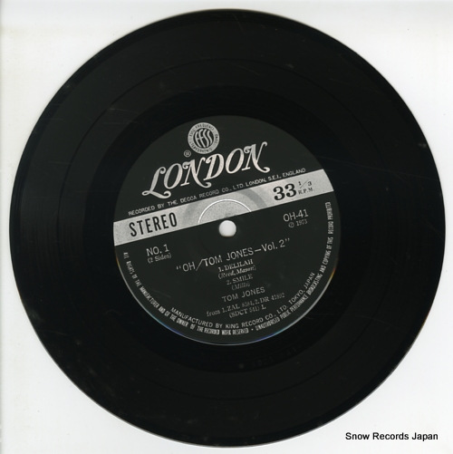 JONES, TOM oh tom jones vol.2 OH-41 - disc