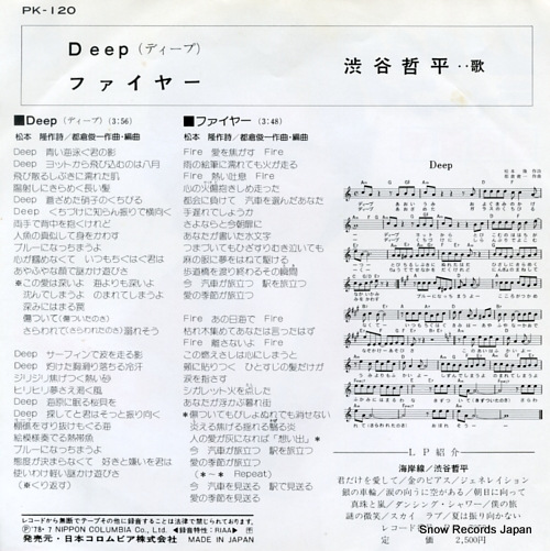 SHIBUYA, TEPPEI deep PK-120
