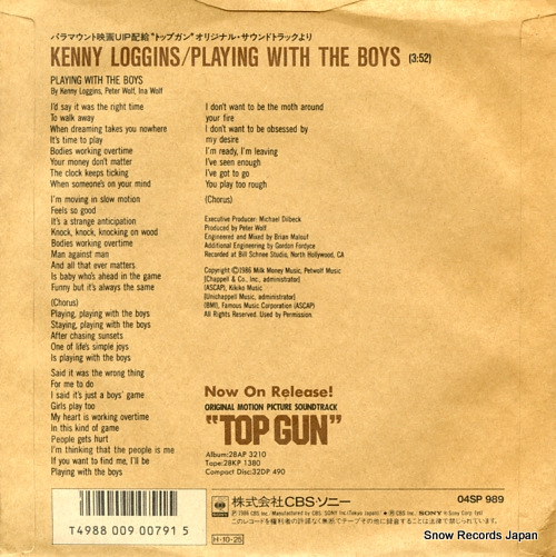 LOGGINS, KENNY playing with the boys 04SP989