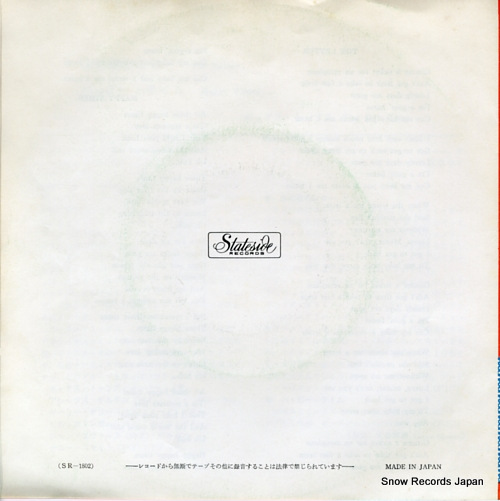 BOX TOPS, THE the letter SR-1802