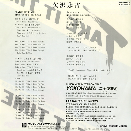 YAZAWA, EIKICHI take it time K-1550